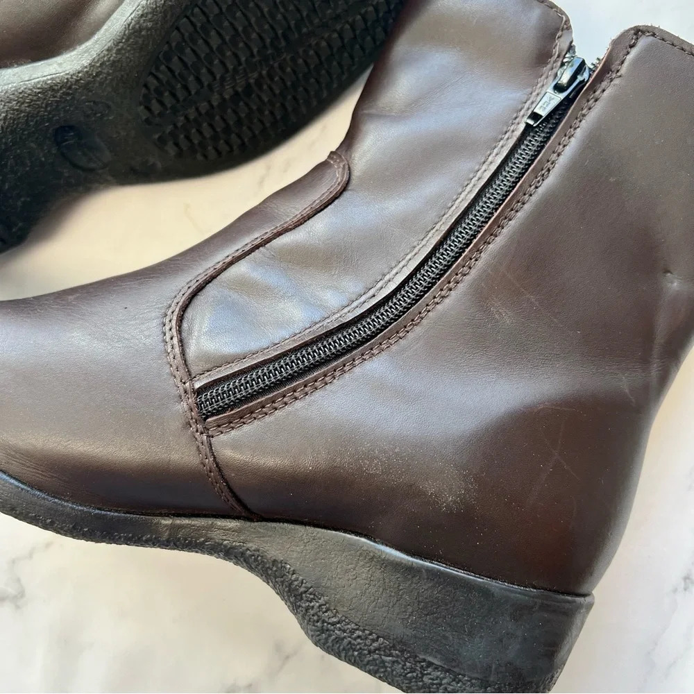 Martino Lindsay Weatherproof Leather Canadian Made Women's Boots Brown Size 10 - Picture 8 of 15
